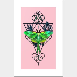 Geometric Butterfly Posters and Art